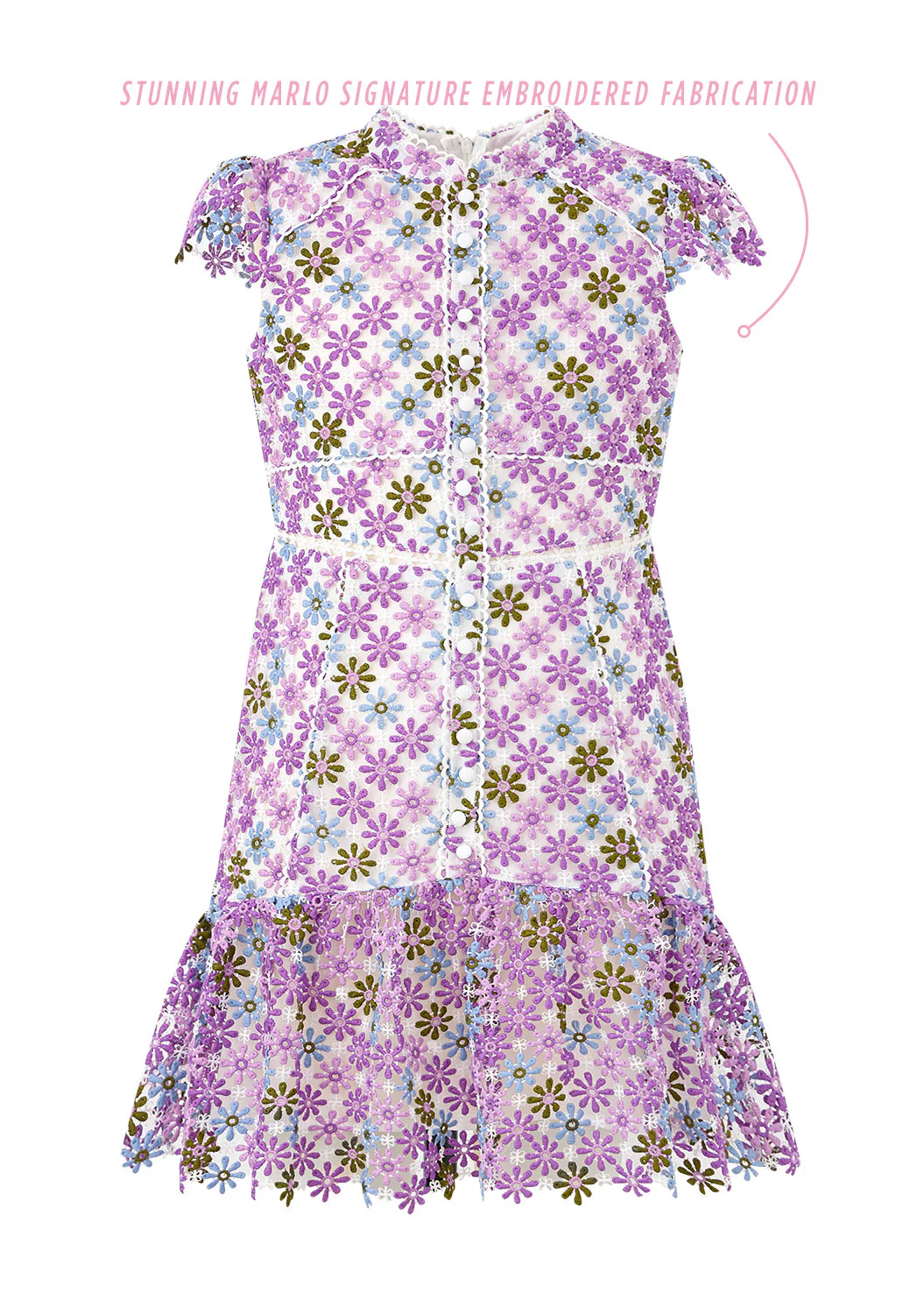 Sadie Embroidered Dress - Image 2