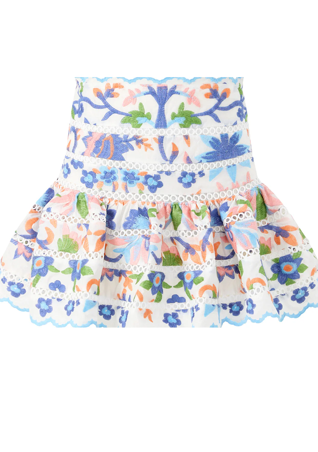 Sarah Embroidered Mini Skirt - Image 3