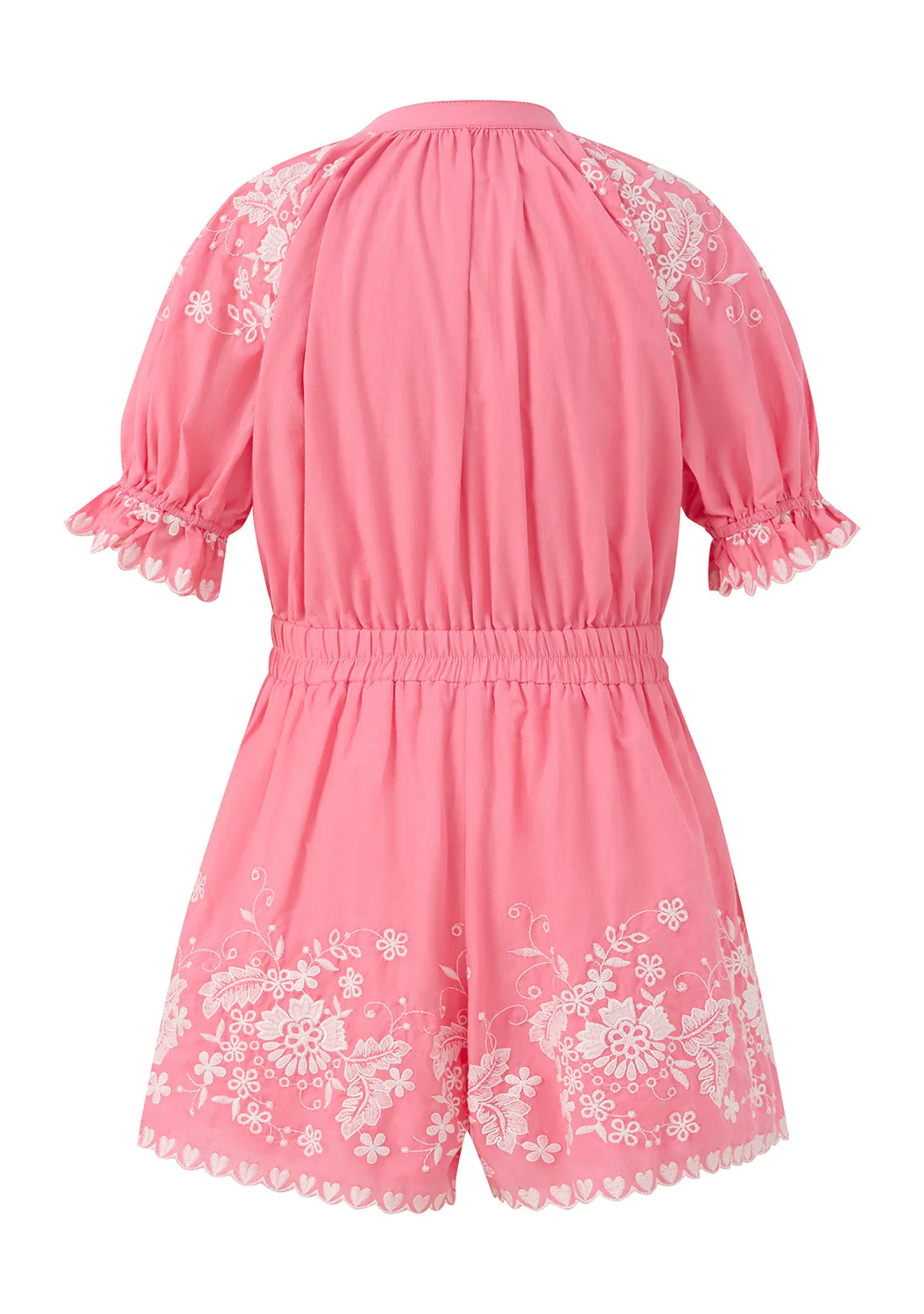 Selena Cotton Embroidered Romper - Image 4