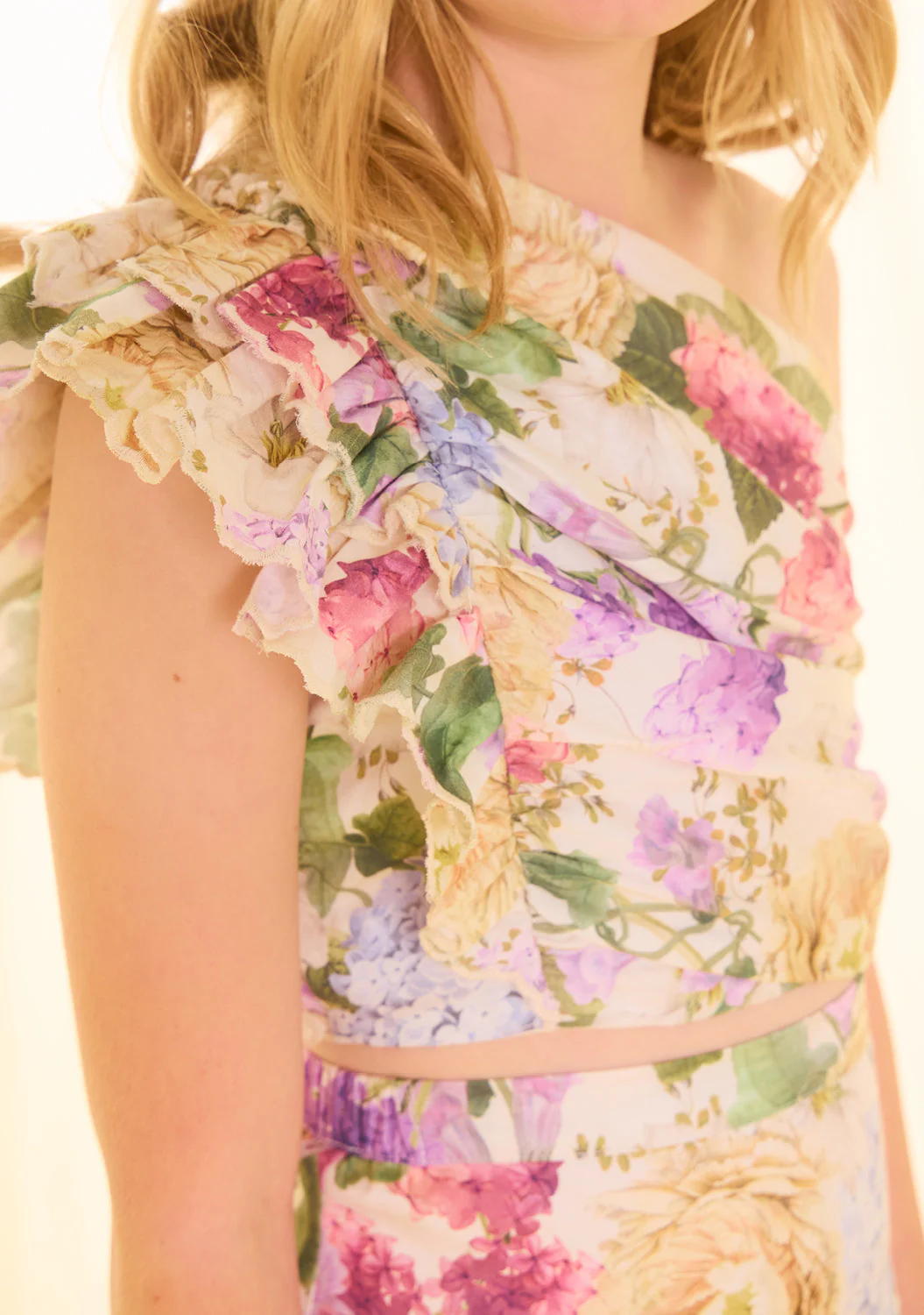 Seraphina One Shoulder Cotton Top - Image 2