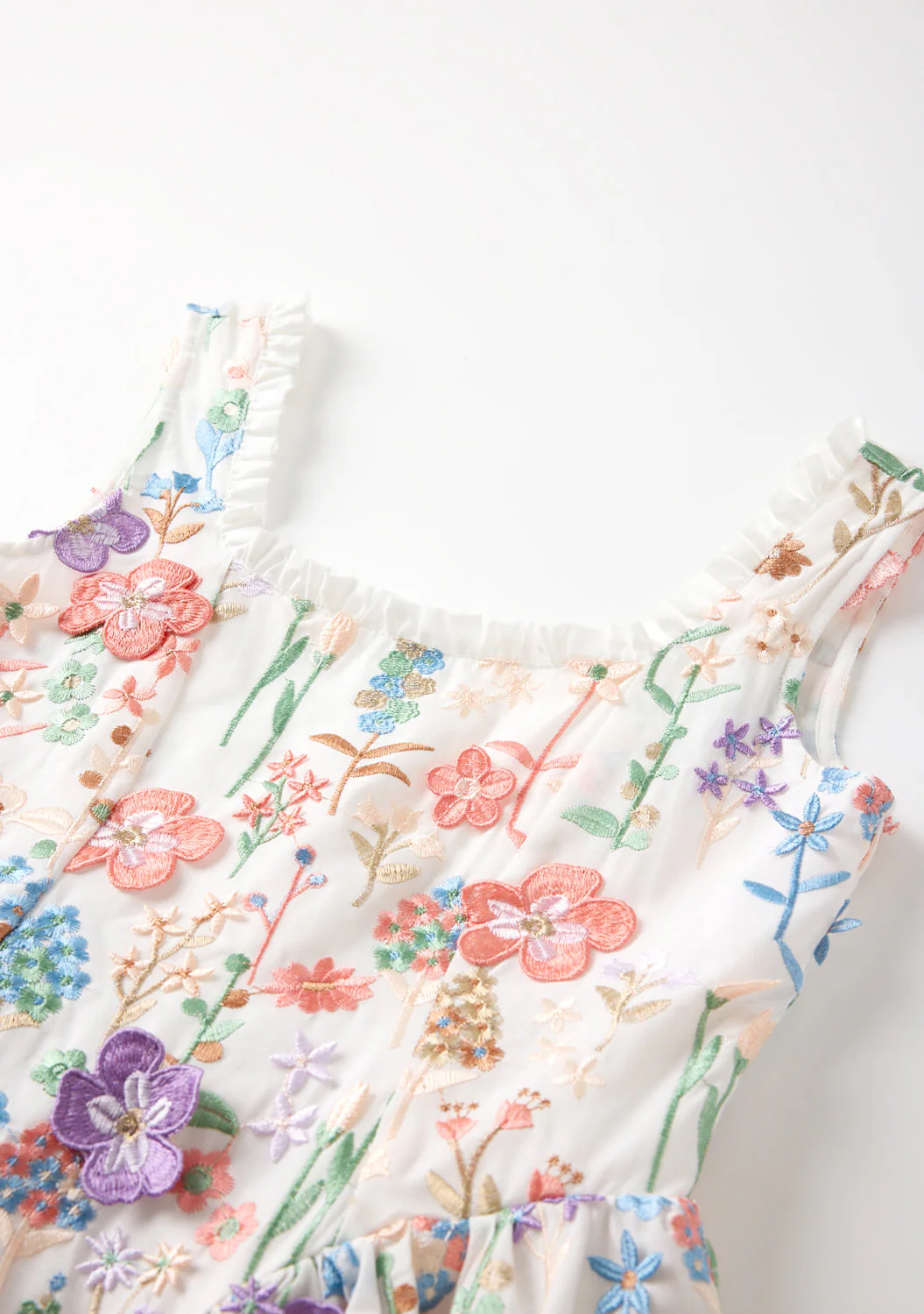 Serena Embroidered Mini Dress - Image 5