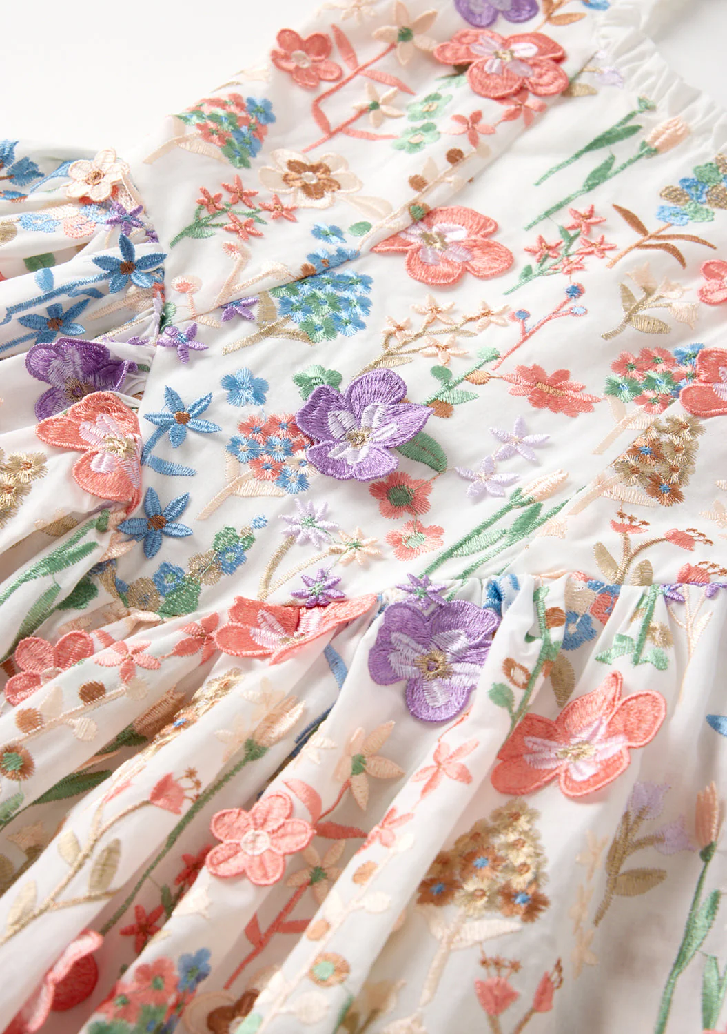 Serena Embroidered Mini Dress - Image 6