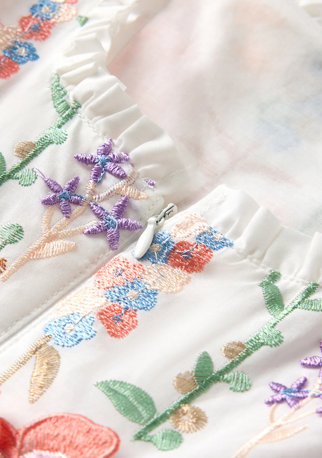 Serena Embroidered Mini Dress - Image 9