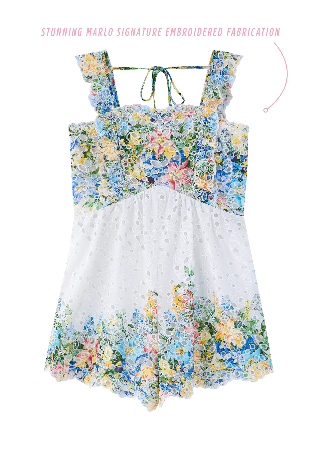 Serenity Embroidered Romper - Image 3