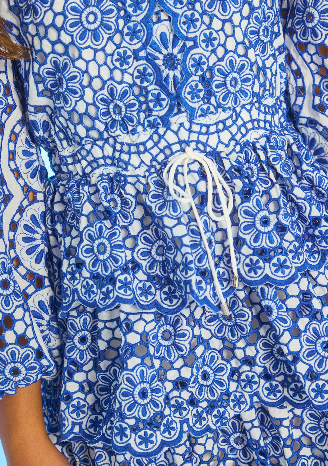 Skyla Sleeve Embroidered Mini Dress - Image 2
