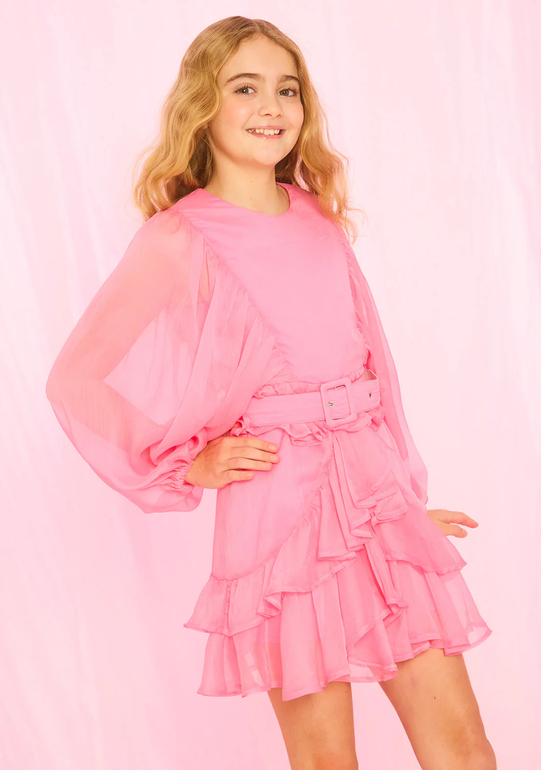 Soleil Frill Mini Dress - Image 2