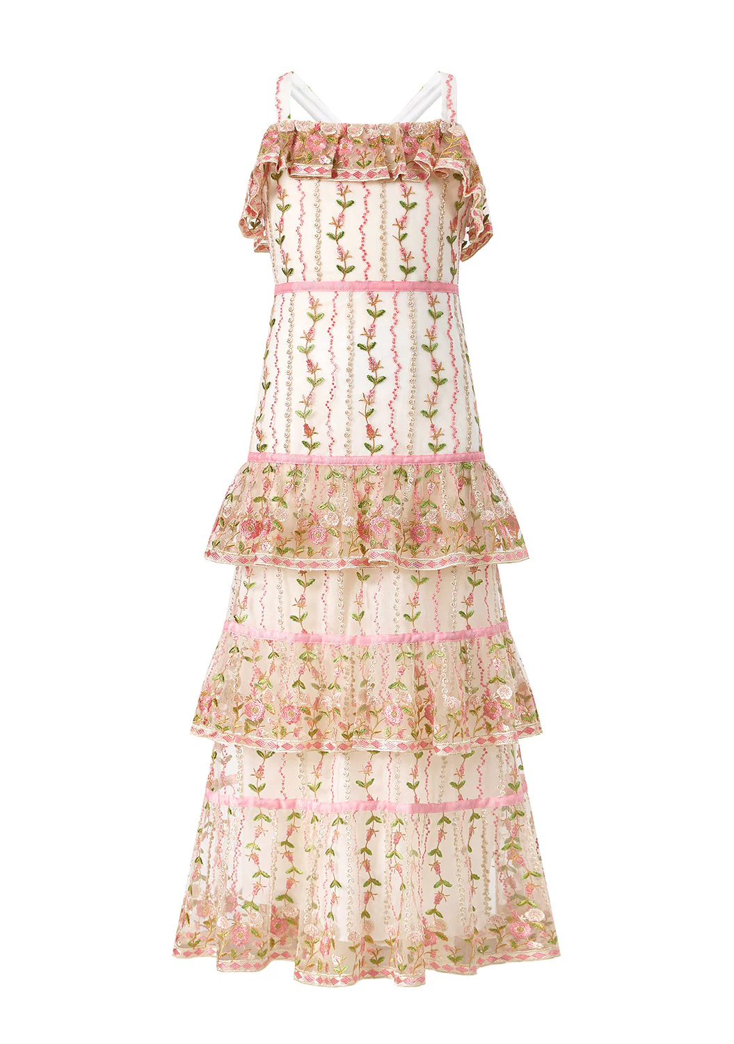 Tiana Embroidered Maxi Dress - Image 3