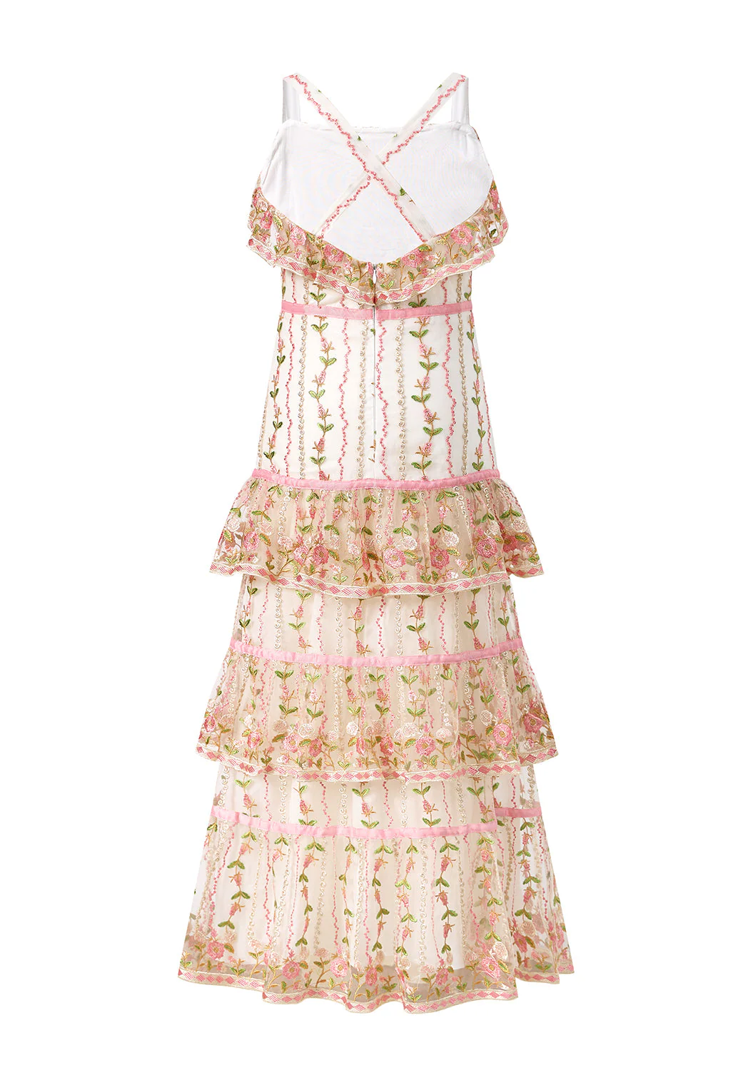 Tiana Embroidered Maxi Dress - Image 4
