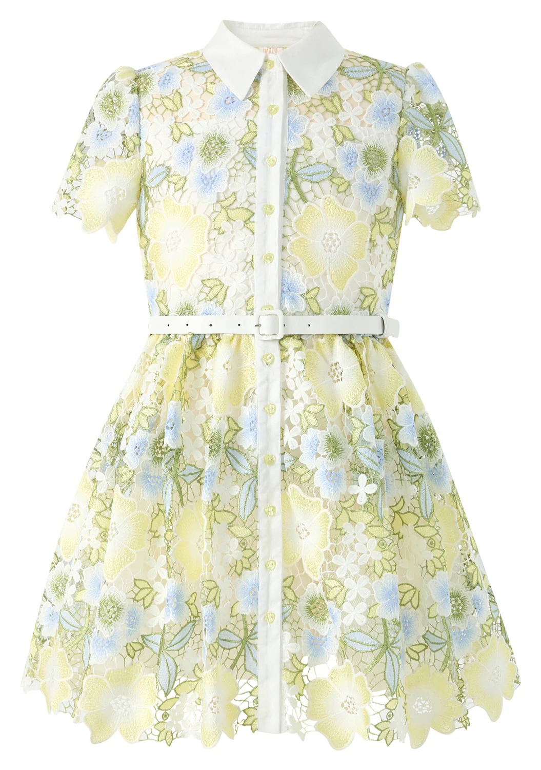 Vienna Embroidered Mini Dress - Image 3